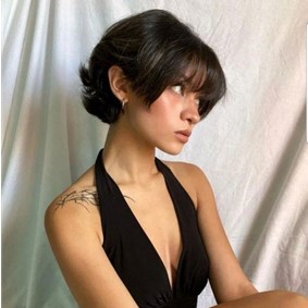 Corte de cabello estilo Bixie