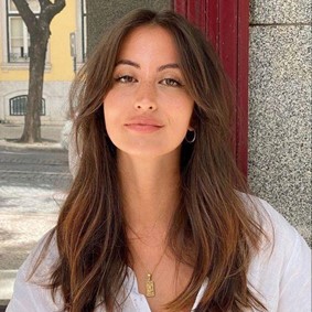 Corte de cabello estilo Flequillo cortina largo